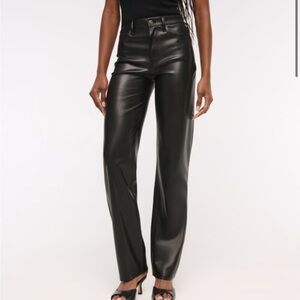 Abercrombie & Fitch Women's Vegan Leather Jeans